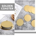 thumbnail image 4 of Miangastore Drinking Coasters Stainless Steel 6Pcs 3.3In Mirror Finish, 4 of 8