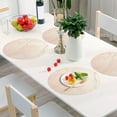 thumbnail image 4 of Pink Marble Pattern Placemats Round Table Mats Non-Slip Washable Heat Resistant Kitchen Place Mat for Home Dining Coffee Tabletop (6PCS) Home Decor, 4 of 7