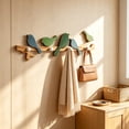 thumbnail image 4 of Decorative Bird Wall Hook, Rustic Wood Coat and Hat Rack with Multiple Pegs, Charming Entryway Organizer for Keys, Bags, and Scarves, Easy to Mount Home Decor for Hallway, Bedroom, and Living Room, 4 of 6