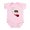 Petal Pink, variant on CafePress - CALI STATE W BEAR Body Suit - Baby Light Bodysuit, Size Newborn - 24 Months