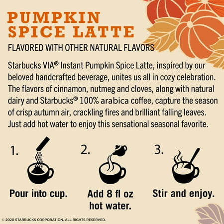 Starbucks Pumpkin Spice Latte Via