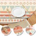 thumbnail image 4 of Soft Colored Geometric Pattern Round Fitted Tablecloth with Elastic Edge,Dining Table Cover Waterproof,Outdoor Round Tablecloth for Camping,Dining,Indoor and Outdoor, 4 of 7