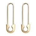 thumbnail image 5 of Lifetechs 1 Pair Women Earrings Hollow Out Pin Shape Polished Electroplating Metal Lightweight Daily Life Festivals Parties Dates Ear Jewelry, 5 of 8