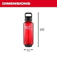 thumbnail image 3 of PACKOUT 48 Oz. Red Plastic Bottle with Chug Lid, 3 of 6