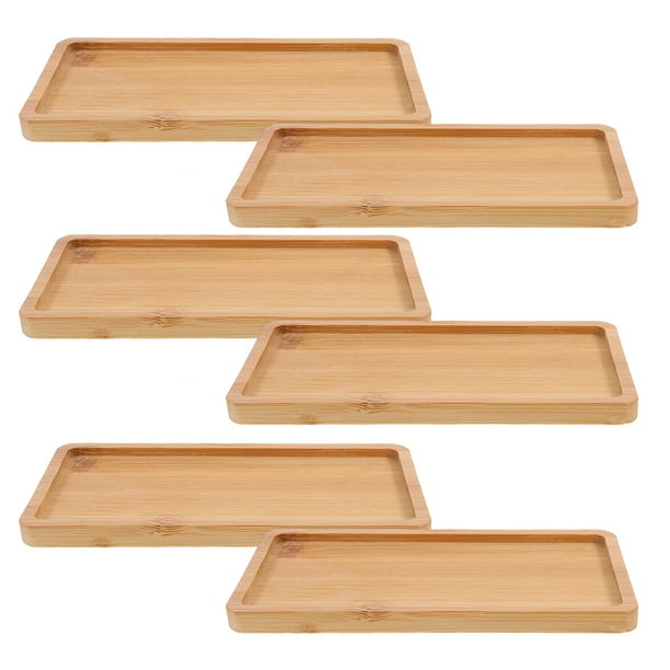 6 bandejas de madera para servir, bandeja de madera, tabla de madera para servir embutidos, bandeja de madera para servir alimentos, bandeja de madera para servir fiestas, bandeja