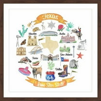"Texas Has It All" Framed Painting Print