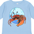 thumbnail image 4 of Inktastic Fun Fiddler Crab with Violin and Mustache Boys or Girls Long Sleeve Toddler T-Shirt, 4 of 5