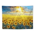 thumbnail image 5 of Orinice Sunflowers Sun Blue Sky Tapestry Wall Hanging Unique Style Graphic Tapestries Home Wall Decor Art for Living Room Bedroom Apartment Farmhouse Dorm 60x50inch, 5 of 6