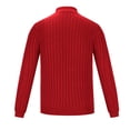 thumbnail image 4 of Yiliang Cable knit Classic Sweater for Men Fall and Winter Long Sleeve Warm and Thermal Top Clothes ,Red,XL, 4 of 5