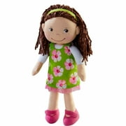HABA Coco 12" Soft Doll with Brown Hair, Embroidered Face