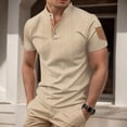 thumbnail image 2 of Men's Sports Casual Short Sleeve T-Shirt Summer Loose Fit Fashion Top for Active Mens T-Shirts Extra Large Big and Tall 3xlt Pocket Cotton Summer T Shirts Beach, 2 of 9