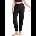 thumbnail image 1 of Pantalones de Yoga Largos para Mujer, Ajustados, Informales, Cómodos, para Gimnasio, Senderismo, Cintura Elástica, Color Negro, Talla XL, 1 of 8