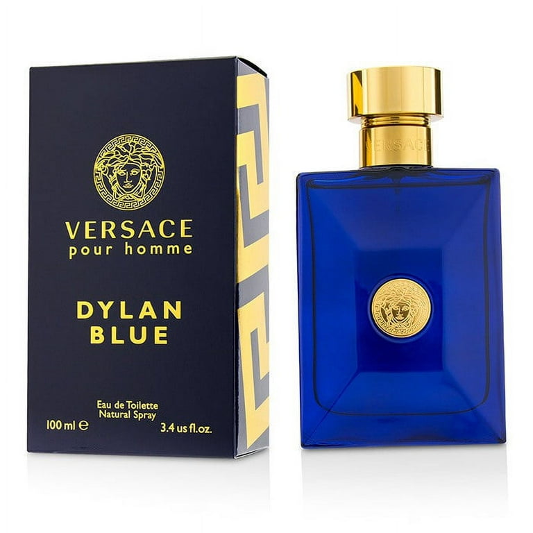 Versace Pour Homme Dylan Blue for Men 3.4 oz EDT Spray AUTHENTIC (WHITE  BOX)