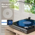 thumbnail image 3 of Tapete para Tocadiscos Acrílico Azul Antideslizante y Antiestático para Vinilo, 3 of 6