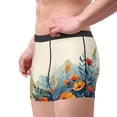 thumbnail image 2 of Balery Floral Mountain Landscape Calzoncillos bóxer para hombre, ropa interior de algodón suave y transpirable con cinturilla de nailon-Medium, 2 of 5