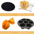 thumbnail image 5 of Juego de accesorios para freidora de aire 12 en 1 aptos para 4.8qt-6.3qt Cake Barrel Pan Rack Mat Kit 6 piezas - kaili Sencillez, 5 of 5