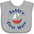 thumbnail image 3 of Inktastic Daddy's First Mate Boys or Girls Baby Bib, 3 of 4
