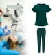 thumbnail image 5 of Exfoliante de enfermería Salvador Conjuntos de uniformes de enfermería para mujeres Verde M, 5 of 10