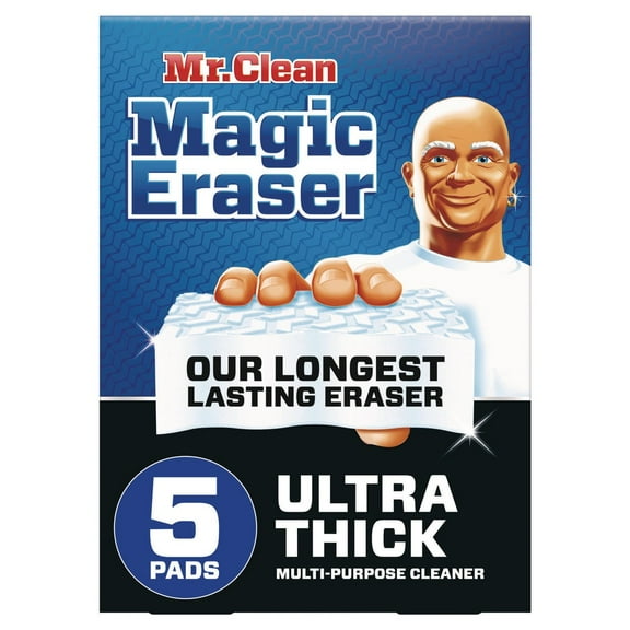 Mr. Clean 80764981 4.6 in. x 2.3 in. 1.2 in. Thick Ultra-Thick Magic Eraser - White (10/Carton)