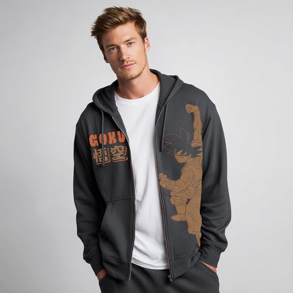 Dragon Ball Z's Goku Men's & Big Men's Hooded Sweatshirt, Sizes XS-5XL