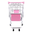 thumbnail image 2 of Hand Push Shopping Cart Supermarket Trolley Pink, 2 of 8