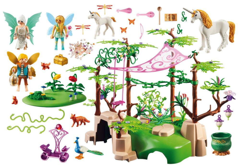 playmobil magical fairy forest playset