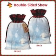 thumbnail image 2 of Yiaed Christmas Deer Print Christmas Small Burlap Bags with Drawstring, Burlap Gift Bags Christmas Linen Treat Sacks Gift Wrapping Bags Xmas Holiday Party-Black, 2 of 8