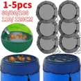 thumbnail image 2 of 1-5 piezas de red de malla para exteriores para barriles de lluvia, cubos de recolección de agua de polietileno, herramienta protectora para recolección de lluvia para jardín, 2 of 5