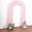 Pink, variant on SAZYY 7ft Nude Spandex Fitted Open Arch Backdrop Cover – Double-Sided U-Shaped Wedding Arch Slipcover for Effortless Ceremony Decor, Bridal Showers, and Event Styling,Covers Pink