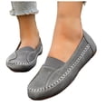 thumbnail image 1 of Mocassins à Enfiler pour Femmes, Chaussures Bateau, Confortables, Mode, Décontractées, Automne, Marche, Conduite, Ballerines, 1 of 7