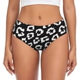 thumbnail image 1 of Fotbe Black Leopard Calzones Estampados para Mujer – Ropa Interior de Algodón, Cómoda, Suave y Elástica-4X-Large, 1 of 6