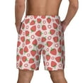 thumbnail image 4 of Fotbe Strawberry Flower Men’s Swim Trunks Quick Dry Swim Shorts Board Shorts with Mesh Lining-X-Large, 4 of 9