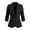 Blazers for women Black, variant on Blazers for Women Plus Size Solid-Color 3/4-Sleeve Lapel Button-Up Pocket Business Casual Blazer Blue XXL