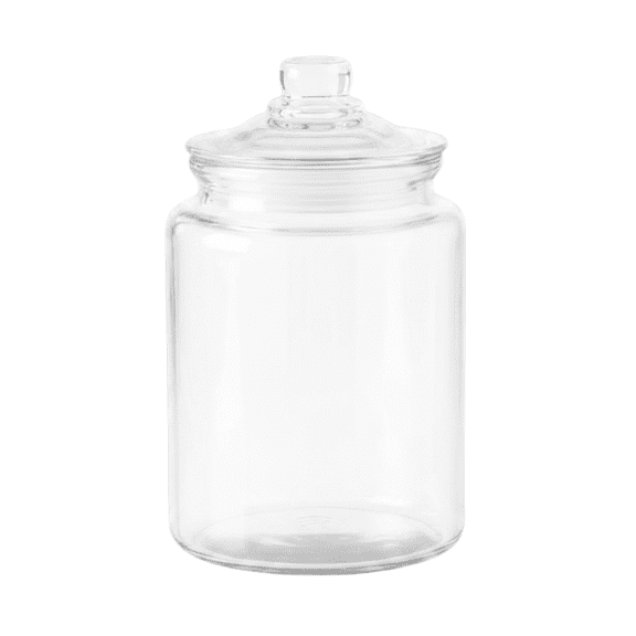 Anchor Hocking 96 oz Montana Glass Jar with Lid for Pantry Food Storage and Display