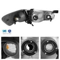 thumbnail image 2 of AKKON - For 2000 2001 Toyota Camry OE Style Chrome Housing Headlights Lamp Assembly Replacement, 2 of 6