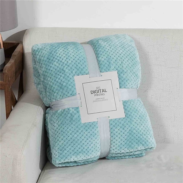 Couverture en Molleton, Jeté Réversible Super Doux et Chaud, Literie en Microfibre Peluche Premium Double Face Lavable à la Machine Durable