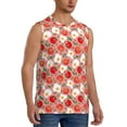 thumbnail image 2 of Fotbe Men's Tomatoes Print Men's Sleeveless Muscle Tank Tops Casual T-Shirts for Gym Workout Beach-Large, 2 of 8