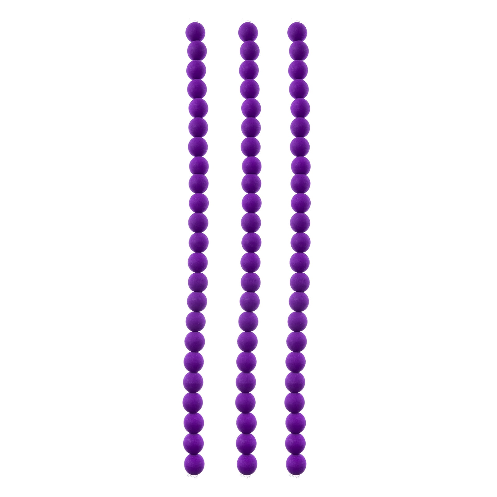 69pcs John Bead 8mm Czech Glass White Alabaster Velvet Violet Round Bead Strands for DIY Jewelry Making Crafts