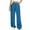 Sky Blue, variant on YUGYXL Wide Leg Pants for Women Cotton Linen Drawstring Long Pants Stretch Waist Cozy Comfy Trousers Outdoor Lounge Pants White XL