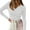 White, variant on Lufly Womens Long Sleeve Shirt Deep V Neck Ribbed Knit Slim Basic Sexy Tank Top,White,S
