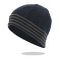 thumbnail image 2 of Paiwinds Color Block Knitted Hat for Women, Warm Pullover Beanie Hip Hop Skull Cap, Winter Knit Hat with Stripes, 2 of 6