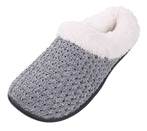 women's sweater fleece slipper scuff