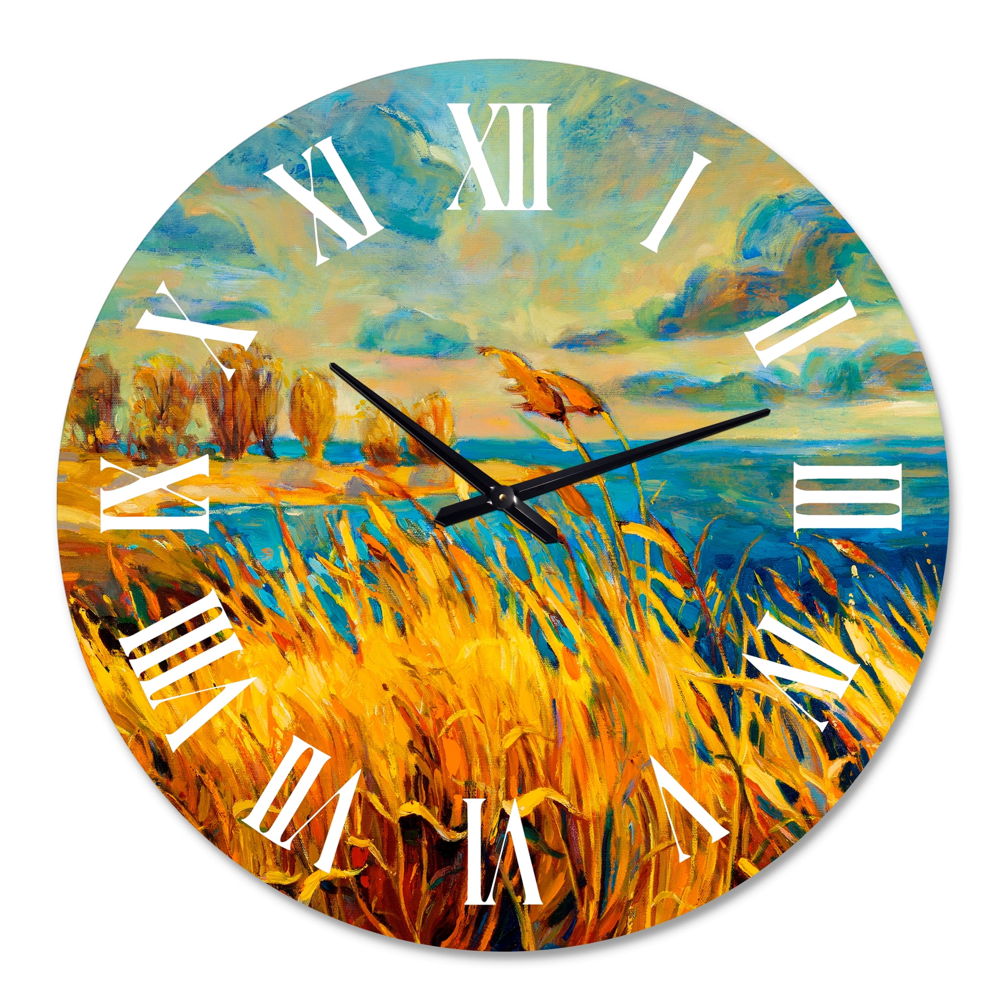 Designart 1 in Quartz Coastal Wall Clock