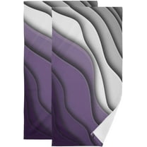 Purple Butterfly Hand Towels Set of 2 Soft Vintage Watercolor Floral Butterflies Pattern Bath Fingertip Towels Decorative Hand Towels for Bathroom Guest Face Towel Kitchen Dish Towels 18"x26"