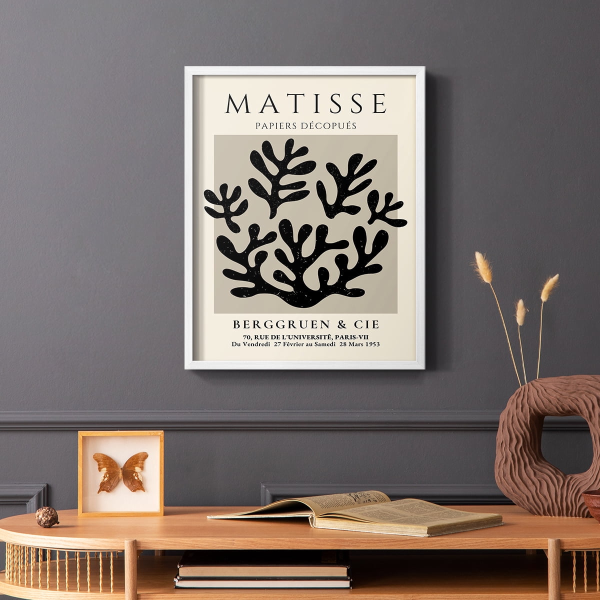 Matisse CLV Framed Print in White Solid Wood 11 x 14 Framed Print