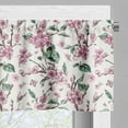 thumbnail image 3 of Ambesonne Floral Window Valance, Vintage Blossoms Butterflies, 54" X 12", Ivory Pale Pink Green, 3 of 5