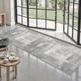 thumbnail image 3 of Alfombra Runner Zesthome, larga, lavable para pasillo, 60 x 300 cm, color gris, 3 of 9