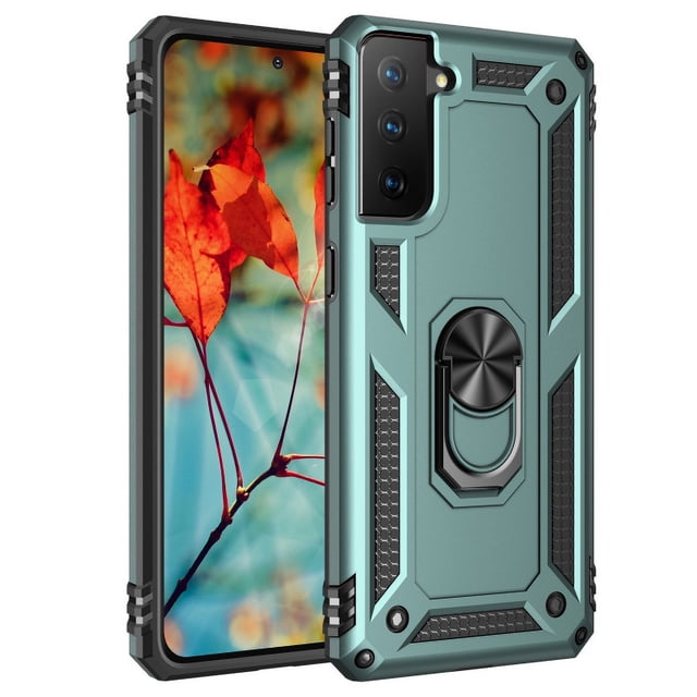 Funda de teléfono para Samsung S21 Plus de Uso Rudo Shockproof + Cristal 9D