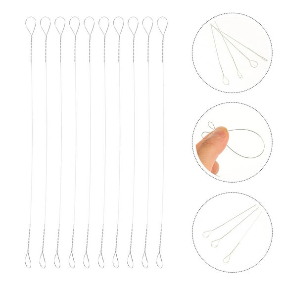 FOMIYES 10pcs Stainless Steel Cheese Slicer Wire Kitchen Cutter Replacement