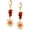 orange, variant on Boho Hippie Gothic Crystal Celestial Sun Earrings, Boho Earrings, Hippie Jewelry, Christmas Jewelry Gift For Women